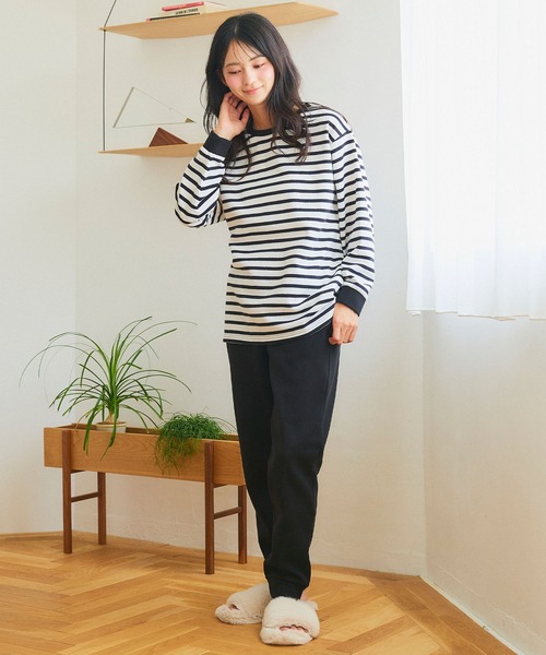 LAFUKU/ラフク】裏起毛スウェットルームウェアSET◇新色追加◇（上下