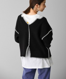 KBF | カラーハンドステッチ2WAYニット(ニット/セーター)