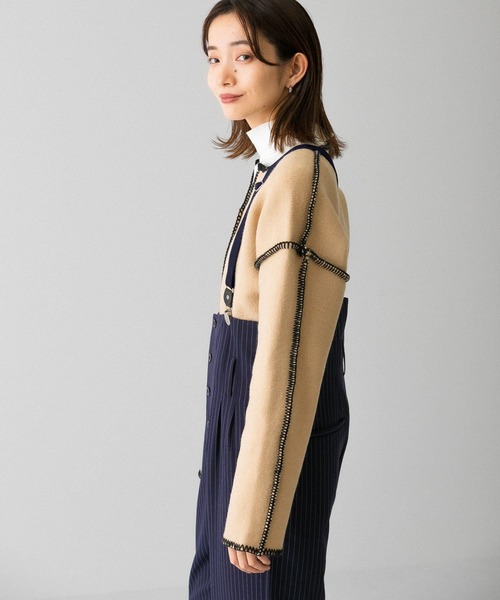 KBF(ケイビーエフ)の「カラーハンドステッチ2WAYニット(ニット/セーター・レディース・ブラック/ミント/ベージュ・ONE)」の17枚目の写真