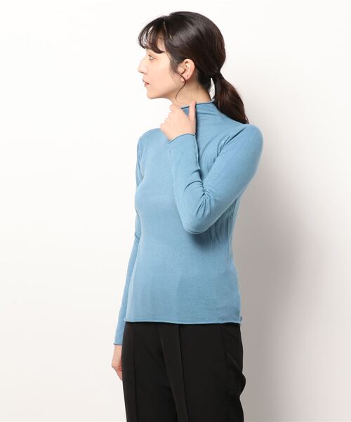 MAISON DE THERESE（メゾン ド テレーズ）の「ハーフハイネックニット（ニット/セーター・レディース・ブラック/ブルー/アイボリー/グレー/ベージュ・MEDIUM）」の5枚目の写真