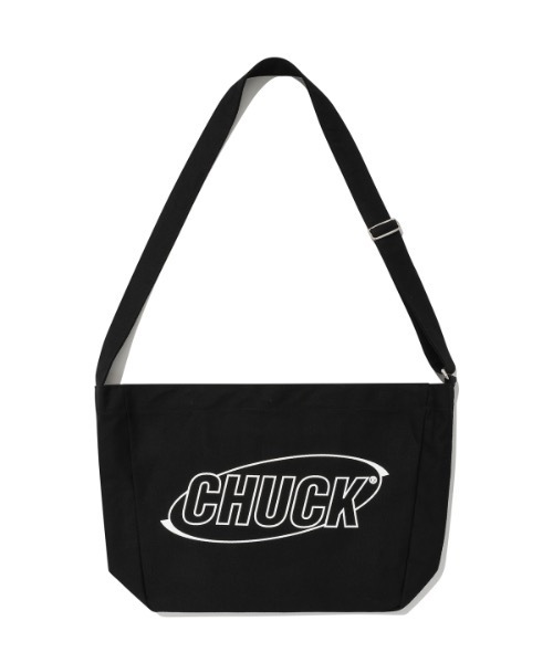 CHUCK(チャック)の「【CHUCK 】サークルロゴ クロスバッグ / Chuck Circle Logo Cross Bag(ショルダーバッグ・レディース・ブラック/アイボリー・FREE)」の1枚目の写真