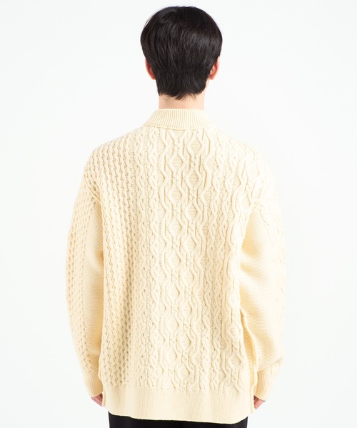 WRAPINKNOT（ラッピンノット）の「アランセーター/ARAN SWEATER（ニット/セーター・メンズ・オフホワイト/ブラック・2/3）」の20枚目の写真