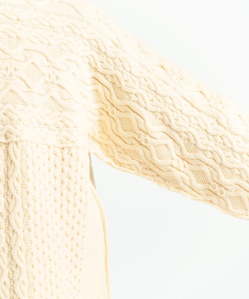 WRAPINKNOT（ラッピンノット）の「アランセーター/ARAN SWEATER（ニット/セーター・メンズ・オフホワイト/ブラック・2/3）」の15枚目の写真