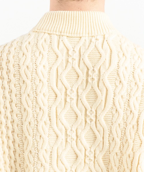 WRAPINKNOT（ラッピンノット）の「アランセーター/ARAN SWEATER（ニット/セーター・メンズ・オフホワイト/ブラック・2/3）」の16枚目の写真