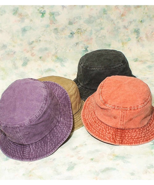 FRUIT OF THE LOOM（フルーツオブザルーム）の「FRUIT OF THE LOOM　BUCKET HAT TWILL PIGMENT（ハット・メンズ・ブラック/パープル/ベージュ/レッド・FREE）」の6枚目の写真