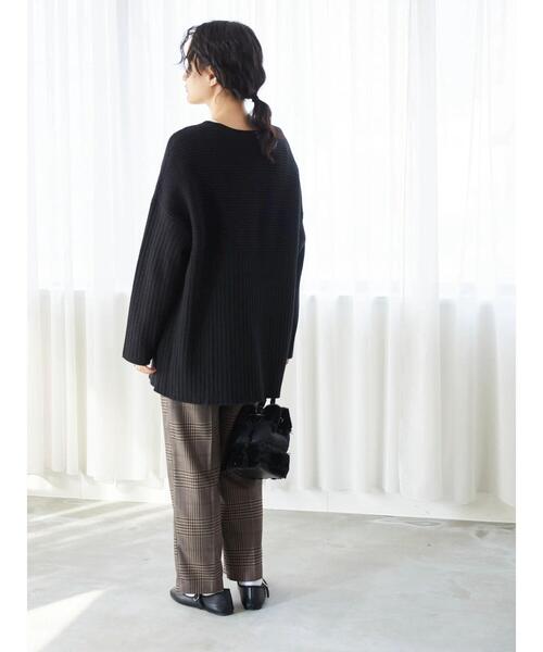 AMERICAN HOLIC(アメリカンホリック)の「リブ違いニットチュニック(ニット/セーター・レディース・ブラック/ブルー/モカ・FREE)」の14枚目の写真
