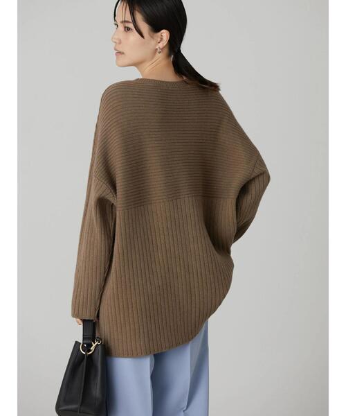 AMERICAN HOLIC(アメリカンホリック)の「リブ違いニットチュニック(ニット/セーター・レディース・ブラック/ブルー/モカ・FREE)」の16枚目の写真