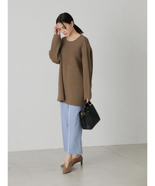 AMERICAN HOLIC(アメリカンホリック)の「リブ違いニットチュニック(ニット/セーター・レディース・ブラック/ブルー/モカ・FREE)」の21枚目の写真