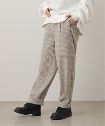 DOUBLE NAME | オリジナル先染めチェックゆるテーパードパンツ(その他パンツ)