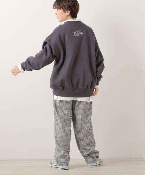 DOUBLE NAME（ダブルネーム）の「オリジナル先染めチェックゆるテーパードパンツ（その他パンツ・レディース・ブラック/ベージュ/パープル・FREE）」の9枚目の写真