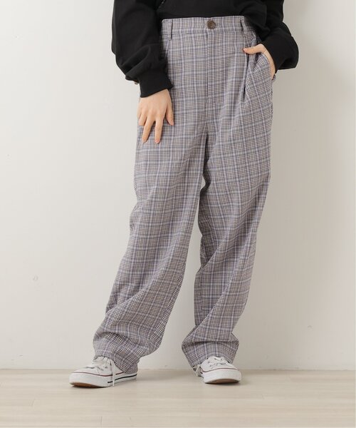 DOUBLE NAME（ダブルネーム）の「オリジナル先染めチェックゆるテーパードパンツ（その他パンツ・レディース・ブラック/ベージュ/パープル・FREE）」の19枚目の写真