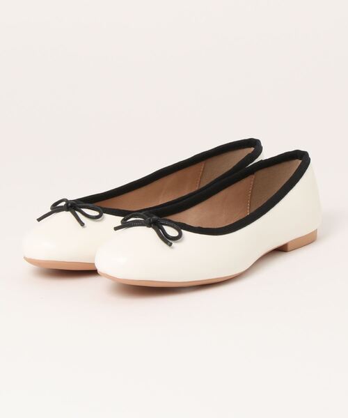 LOWRYS FARM（ローリーズファーム）の「カンドウフィットバレエ　260832（バレエシューズ・レディース・アイボリー/ブラック/シルバー/その他・MEDIUM/LARGE/SMALL）」の4枚目の写真