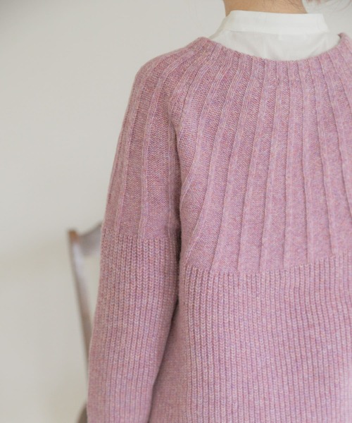 ITEMS URBANRESEARCH(アイテムズ アーバンリサーチ)の「ハイネックニット(ニット/セーター・レディース・ピンク/アイボリー/ミント・FREE)」の20枚目の写真