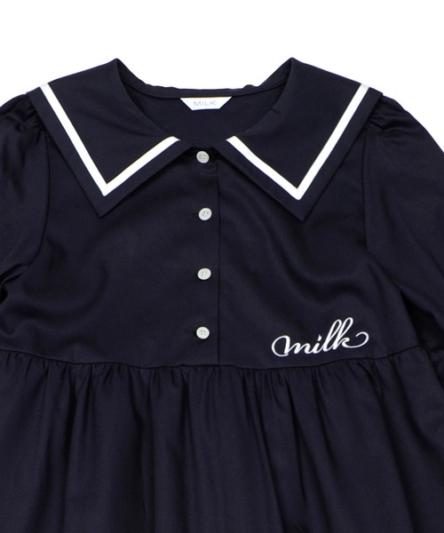 2022SS MIlK Sailor ティアード ワンピース オフホワイト F 2022SS MIlK Sailor ティアード ワンピース オフホワイト F