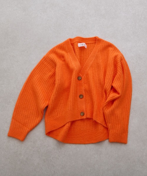BONbazaar（ボンバザール）の「カラーニットカーデ（カーディガン/ボレロ・レディース・オレンジ/ブルー/グリーン/アイボリー・FREE）」の4枚目の写真