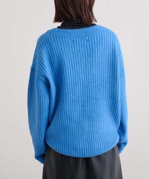 BONbazaar（ボンバザール）の「カラーニットカーデ（カーディガン/ボレロ・レディース・オレンジ/ブルー/グリーン/アイボリー・FREE）」の19枚目の写真