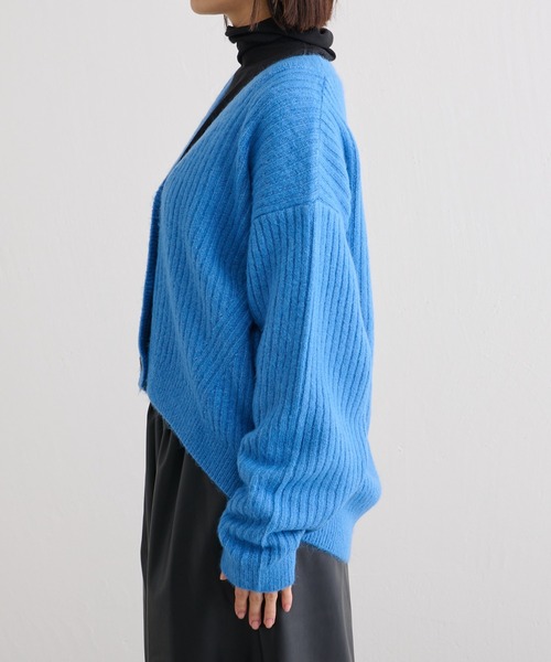 BONbazaar（ボンバザール）の「カラーニットカーデ（カーディガン/ボレロ・レディース・オレンジ/ブルー/グリーン/アイボリー・FREE）」の16枚目の写真