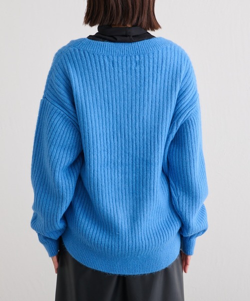 BONbazaar（ボンバザール）の「カラーニットカーデ（カーディガン/ボレロ・レディース・オレンジ/ブルー/グリーン/アイボリー・FREE）」の17枚目の写真