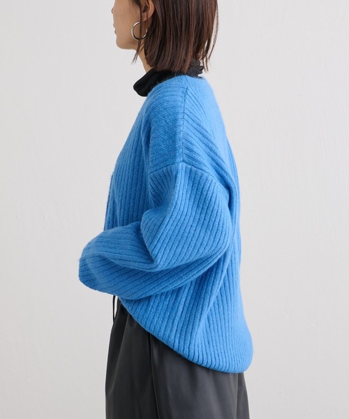 BONbazaar（ボンバザール）の「カラーニットカーデ（カーディガン/ボレロ・レディース・オレンジ/ブルー/グリーン/アイボリー・FREE）」の20枚目の写真