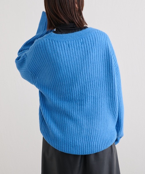 BONbazaar（ボンバザール）の「カラーニットカーデ（カーディガン/ボレロ・レディース・オレンジ/ブルー/グリーン/アイボリー・FREE）」の22枚目の写真