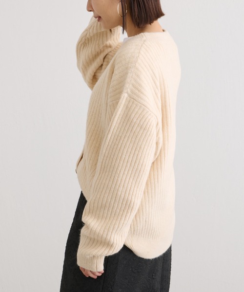 BONbazaar（ボンバザール）の「カラーニットカーデ（カーディガン/ボレロ・レディース・オレンジ/ブルー/グリーン/アイボリー・FREE）」の7枚目の写真