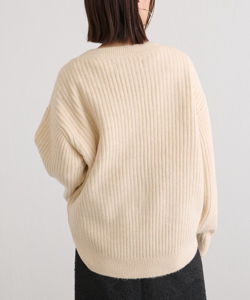 BONbazaar（ボンバザール）の「カラーニットカーデ（カーディガン/ボレロ・レディース・オレンジ/ブルー/グリーン/アイボリー・FREE）」の8枚目の写真