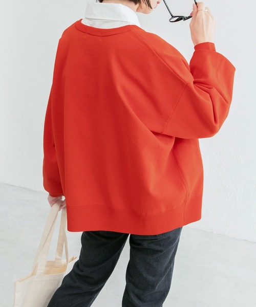 BONLECILL(ボンルシール)の「クルーネック ポケット付きオーバーサイズカーディガン(カーディガン/ボレロ・レディース・ブラック/ピンク/ブルー/グリーン/アイボリー/レッド/ブラック系その他・FREE)」の12枚目の写真