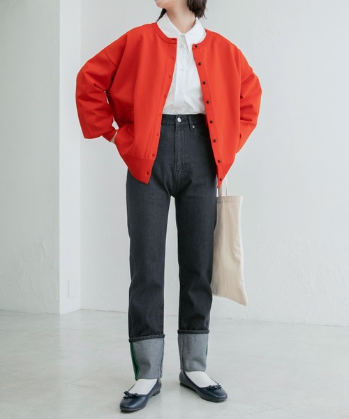 BONLECILL(ボンルシール)の「クルーネック ポケット付きオーバーサイズカーディガン(カーディガン/ボレロ・レディース・ブラック/ピンク/ブルー/グリーン/アイボリー/レッド/ブラック系その他・FREE)」の13枚目の写真