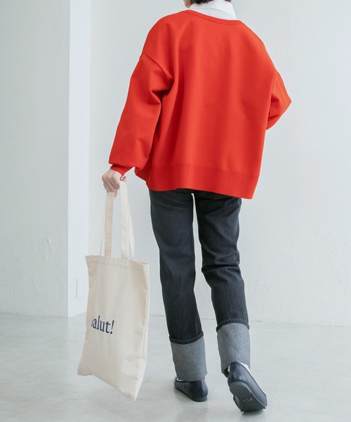 BONLECILL(ボンルシール)の「クルーネック ポケット付きオーバーサイズカーディガン(カーディガン/ボレロ・レディース・ブラック/ピンク/ブルー/グリーン/アイボリー/レッド/ブラック系その他・FREE)」の15枚目の写真