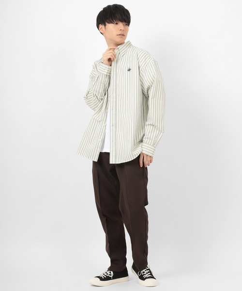 Wrangler（ラングラー）の「【Wrangler/ラングラー】ラッドパンツ/センタープレスパンツ/ スラックステーパードパンツ（チノパンツ・メンズ・ブラック/ブラウン/アイボリー・S/M/L/XL）」の19枚目の写真