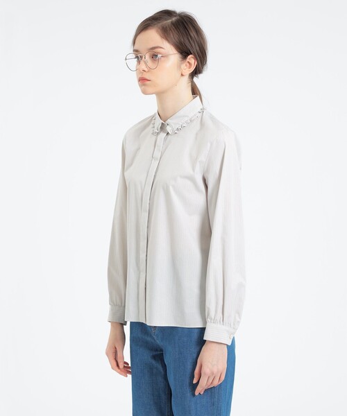MACKINTOSH PHILOSOPHY（ﾏｯｷﾝﾄｯｼｭ ﾌｨﾛｿﾌｨｰ）の「フリルカラーシャツ 