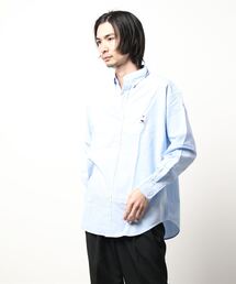 【RED CAP GIRL/レッドキャプガール】 オックスワンポイントBIGシャツ ビッグシルエットシャツ
