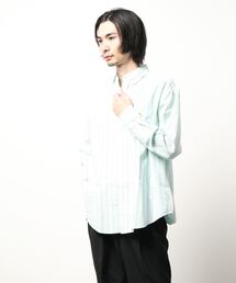 【RED CAP GIRL/レッドキャプガール】 オックスワンポイントBIGシャツ　ビッグシルエットシャツ