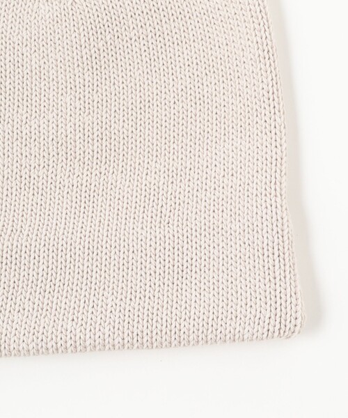 Demi-Luxe BEAMS（デミルクス ビームス）の「AK＋1 / コットン ニットキャップ（ニットキャップ/ビーニー・レディース・ライトグレー/ネイビー/グリーン/チャコールグレー・ONE SIZE）」の8枚目の写真