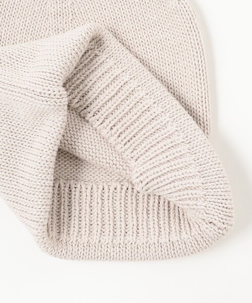 Demi-Luxe BEAMS（デミルクス ビームス）の「AK＋1 / コットン ニットキャップ（ニットキャップ/ビーニー・レディース・ライトグレー/ネイビー/グリーン/チャコールグレー・ONE SIZE）」の9枚目の写真