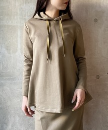 【Dignite collier/ディニテコリエ】Aラインフレアパーカー