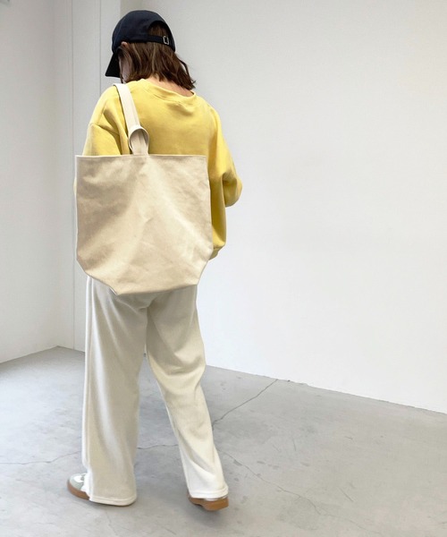 CANAL JEAN（キャナルジーン）の「El mar(エルマール) "WEST COAST"裏起毛トレーナー（スウェット・レディース・ヘザーグレー/イエロー/グリーン・ONE SIZE）」の15枚目の写真