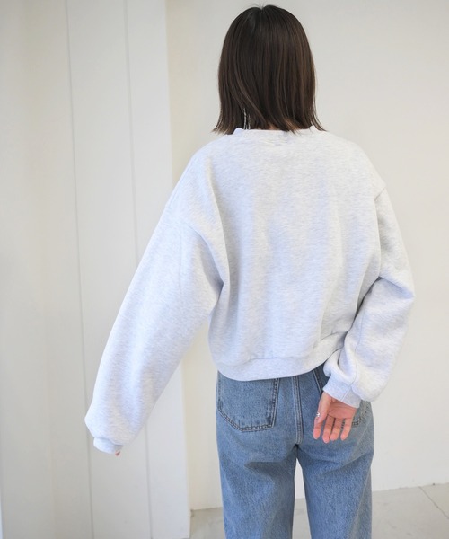 CANAL JEAN（キャナルジーン）の「El mar(エルマール) "WEST COAST"裏起毛トレーナー（スウェット・レディース・ヘザーグレー/イエロー/グリーン・ONE SIZE）」の8枚目の写真