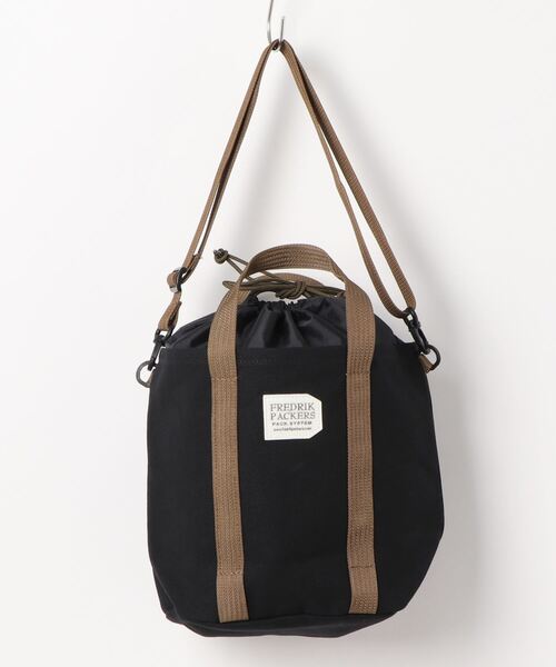 FREDRIK PACKERS(フレドリックパッカーズ)の「FREDRIK PACKERS / フレドリック パッカーズ ドローストリングトート RED DRAW STRING TOTE(トートバッグ・レディース・ナチュラル/ブラック・FREE)」の11枚目の写真