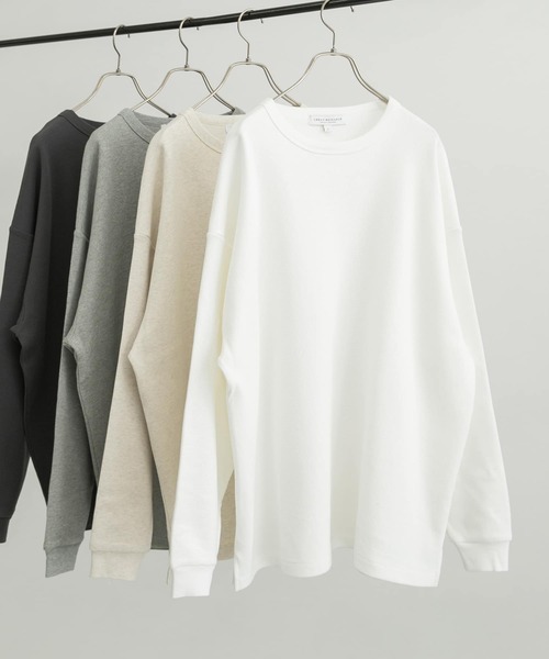 URBAN RESEARCH（アーバンリサーチ）の「『XLサイズあり』リラックス度詰めワッフルロングスリーブ（Tシャツ/カットソー・メンズ・ホワイト/チャコールグレー/グレー/ベージュ系その他・LARGE/MEDIUM/X-LARGE/SMALL）」の2枚目の写真