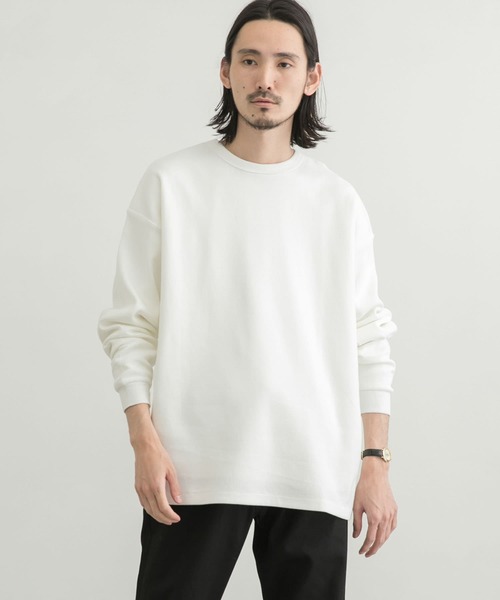 URBAN RESEARCH（アーバンリサーチ）の「『XLサイズあり』リラックス度詰めワッフルロングスリーブ（Tシャツ/カットソー・メンズ・ホワイト/チャコールグレー/グレー/ベージュ系その他・LARGE/MEDIUM/X-LARGE/SMALL）」の6枚目の写真