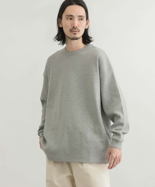 URBAN RESEARCH（アーバンリサーチ）の「『XLサイズあり』リラックス度詰めワッフルロングスリーブ（Tシャツ/カットソー・メンズ・ホワイト/チャコールグレー/グレー/ベージュ系その他・LARGE/MEDIUM/X-LARGE/SMALL）」の10枚目の写真