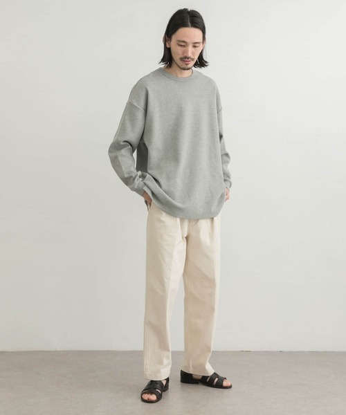 URBAN RESEARCH（アーバンリサーチ）の「『XLサイズあり』リラックス度詰めワッフルロングスリーブ（Tシャツ/カットソー・メンズ・ホワイト/チャコールグレー/グレー/ベージュ系その他・LARGE/MEDIUM/X-LARGE/SMALL）」の12枚目の写真