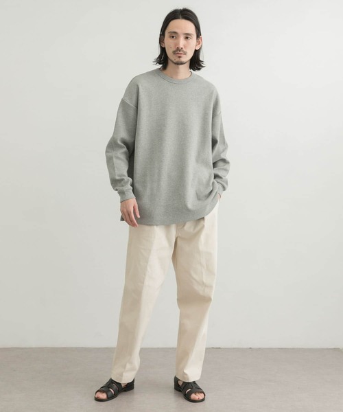 URBAN RESEARCH（アーバンリサーチ）の「『XLサイズあり』リラックス度詰めワッフルロングスリーブ（Tシャツ/カットソー・メンズ・ホワイト/チャコールグレー/グレー/ベージュ系その他・LARGE/MEDIUM/X-LARGE/SMALL）」の14枚目の写真