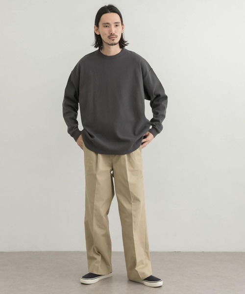 URBAN RESEARCH（アーバンリサーチ）の「『XLサイズあり』リラックス度詰めワッフルロングスリーブ（Tシャツ/カットソー・メンズ・ホワイト/チャコールグレー/グレー/ベージュ系その他・LARGE/MEDIUM/X-LARGE/SMALL）」の18枚目の写真