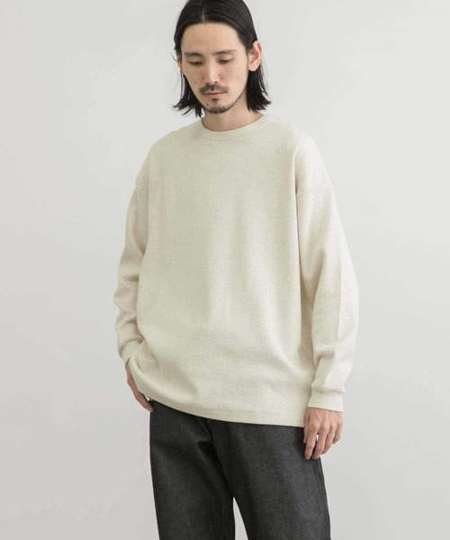 URBAN RESEARCH（アーバンリサーチ）の「『XLサイズあり』リラックス度詰めワッフルロングスリーブ（Tシャツ/カットソー・メンズ・ホワイト/チャコールグレー/グレー/ベージュ系その他・LARGE/MEDIUM/X-LARGE/SMALL）」の20枚目の写真