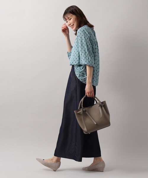 SOUP(スープ)の「◆ベルテッドバッグ(ハンドバッグ・レディース・サンドベージュ/ネイビー・00)」の12枚目の写真