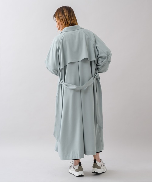 KATHARINE ROSS（キャサリンロス）の「【KATHARINE ROSS】カラーライトトレンチ（トレンチコート・レディース・ピンク/アイボリー/ミント・MEDIUM）」の19枚目の写真