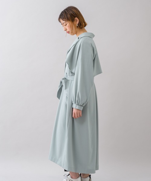 KATHARINE ROSS（キャサリンロス）の「【KATHARINE ROSS】カラーライトトレンチ（トレンチコート・レディース・ピンク/アイボリー/ミント・MEDIUM）」の6枚目の写真