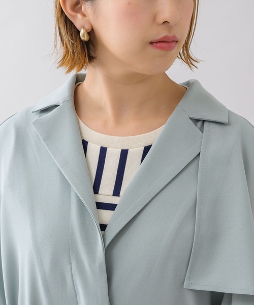 KATHARINE ROSS（キャサリンロス）の「【KATHARINE ROSS】カラーライトトレンチ（トレンチコート・レディース・ピンク/アイボリー/ミント・MEDIUM）」の15枚目の写真